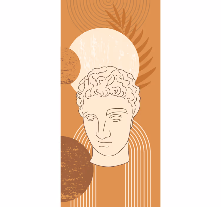 Rulou geam cu desene design clasic de sculptură - TenStickers