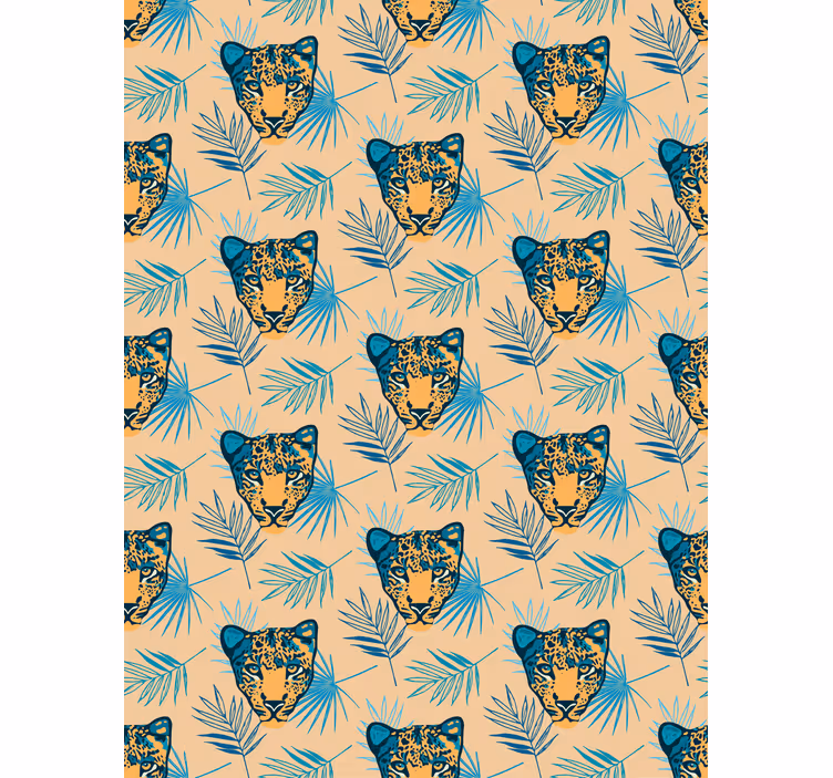 Rulou geam animale model cap de leopard - TenStickers