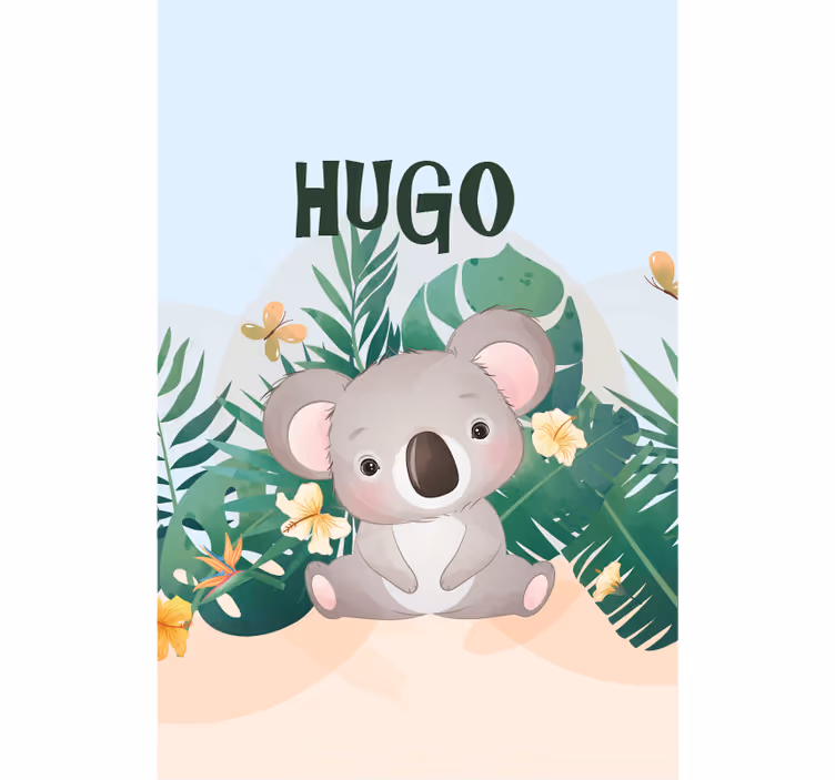 Rulou geam animale ilustrație de koala drăgălaș - TenStickers