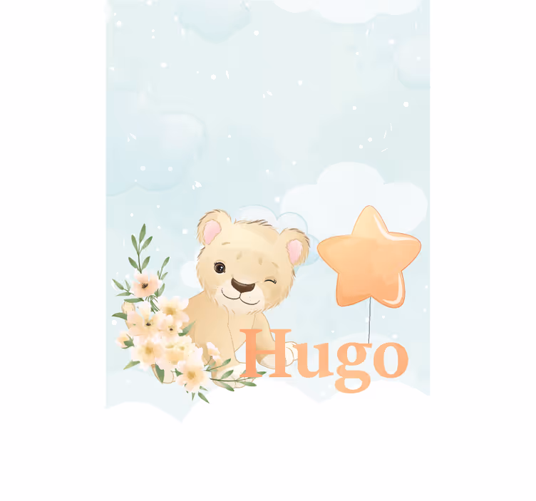 Rulou geam copil pui de leu personalizat - TenStickers