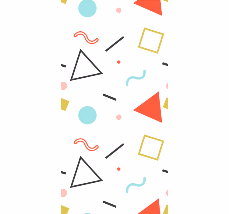 Rulou geam modern forme geometrice minimaliste - TenStickers