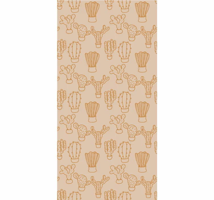 Soare estompat model cactus Rulouri - TenStickers