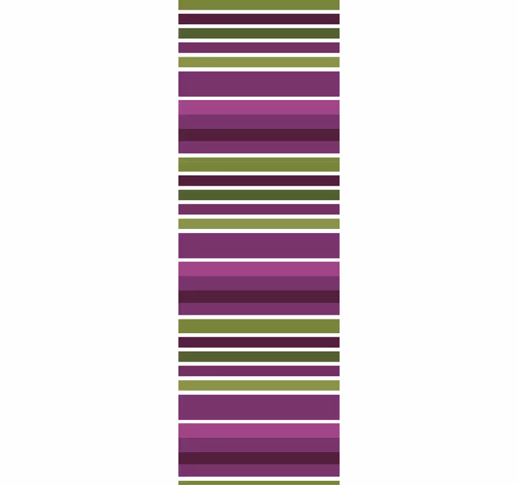 Jaluzea modernă cu design orizontal violet și verde - TenStickers