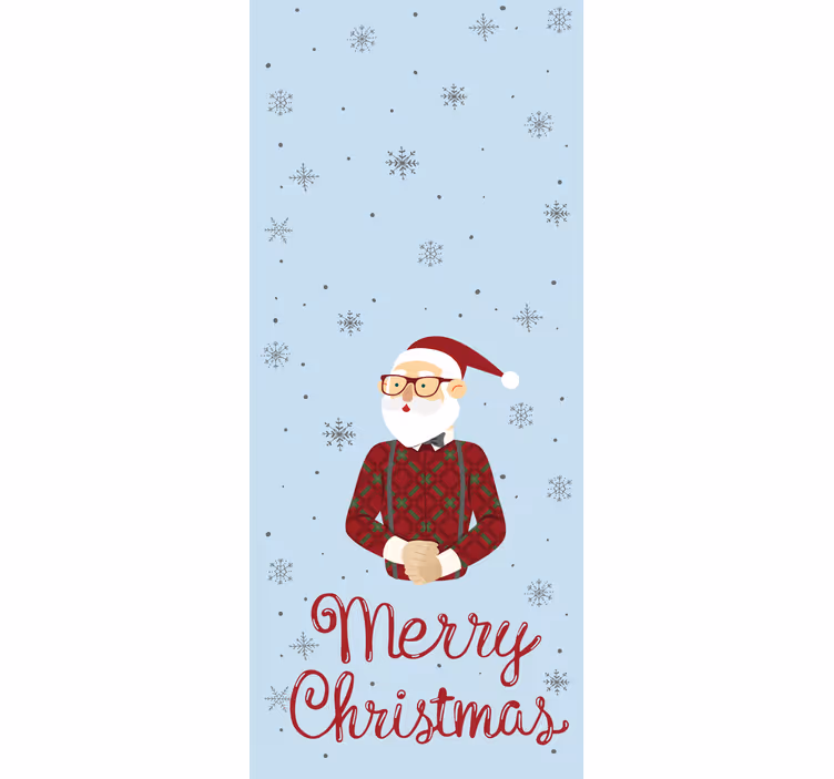 Rulou geam salut vesel moș - TenStickers