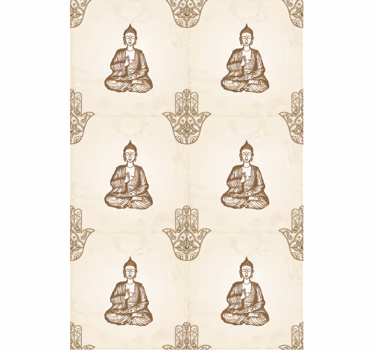 Buddha hamsa hand symbol zen blind - TenStickers