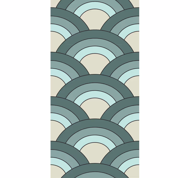 Rulou geam modern design cu model curbat - TenStickers