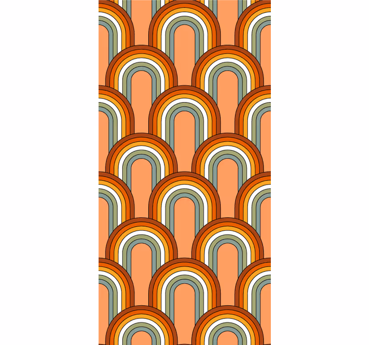 Rulou geam vintage modele de arc retro - TenStickers