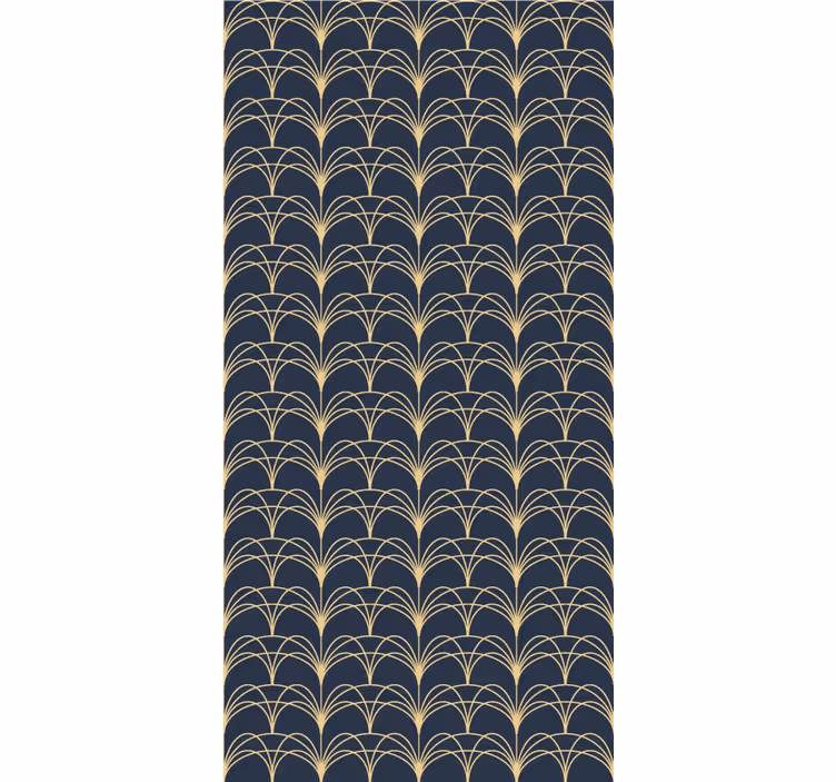 Rulou geam elegant arcuri de aur - TenStickers