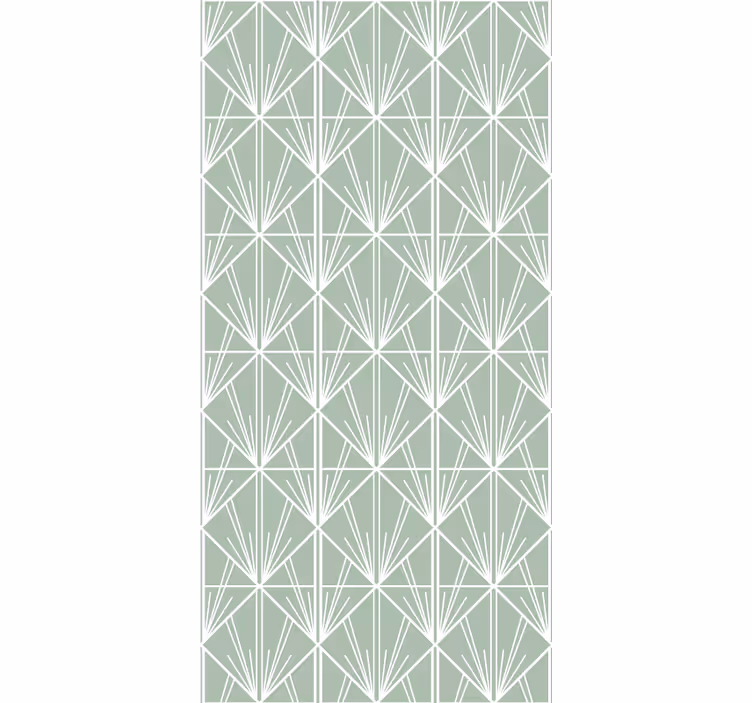 Rulou geam birou model geometric cu frunze - TenStickers