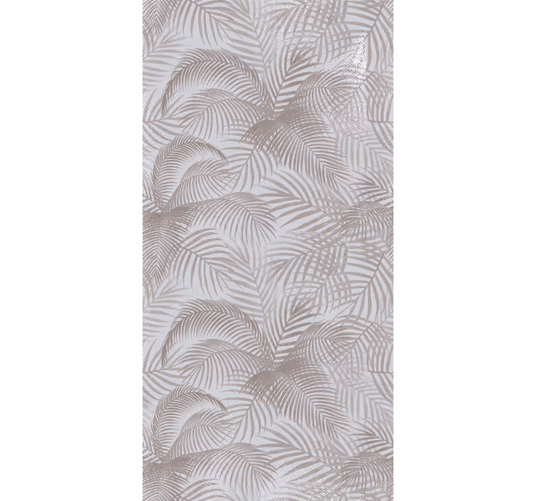 Rulou geam flori și plante frunză elegantă de palmier - TenStickers