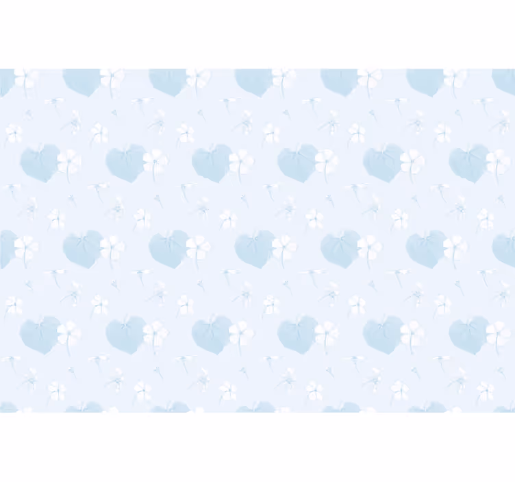 Rulou geam flori și plante inimioare florale delicate - TenStickers