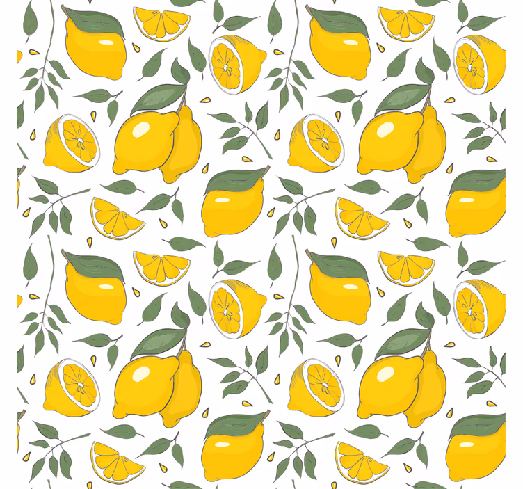 Rulou geam fructe și legume lămâi și felii - TenStickers