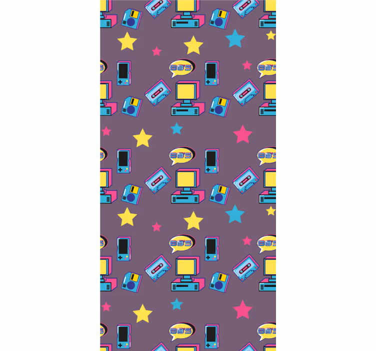 Jaluzele cu rolete Geek pictograme de jocuri retro - TenStickers