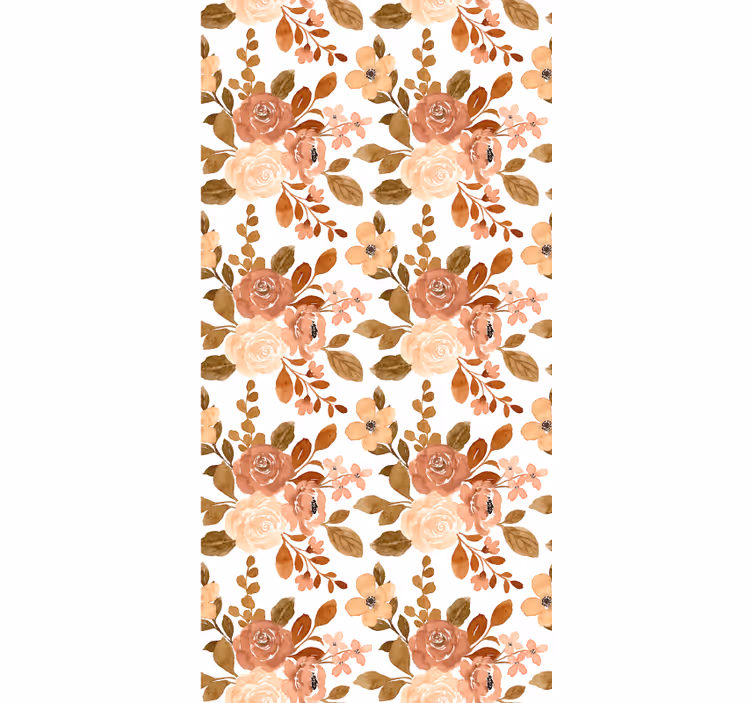 Rulou geam floral model bej romantic - TenStickers