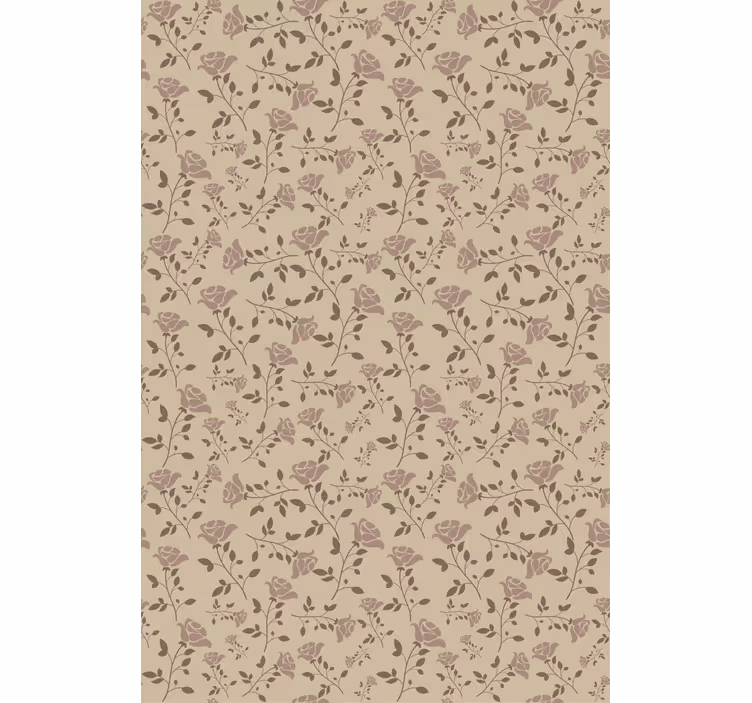 Rulou geam floral caracteristici botanice subtile - TenStickers