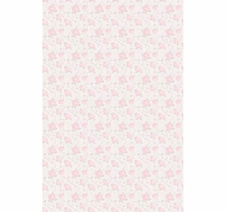 Rulou geam floral trandafiri roz delicat - TenStickers