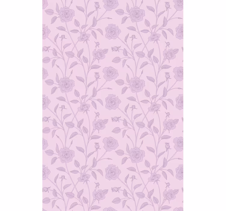 Rulou geam flori și plante model floral trandafir - TenStickers