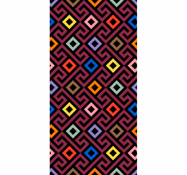 Rulou geam originalul model diamant geometric - TenStickers