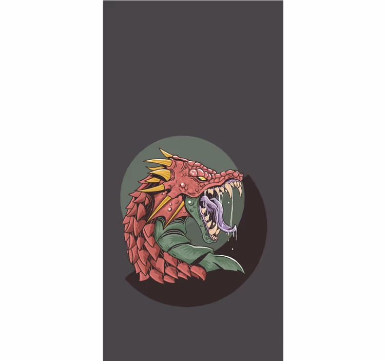 Jaluzele cu rolete Geek cap de dragon feroce - TenStickers