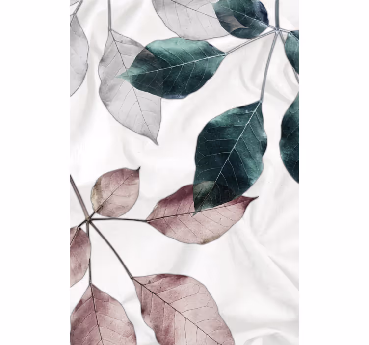 Rulou geam salon temă botanică a frunzelor - TenStickers