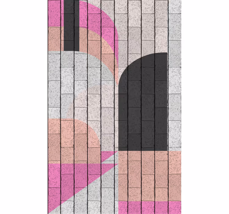 Rulou geam modern model de arhitectură geometrică - TenStickers