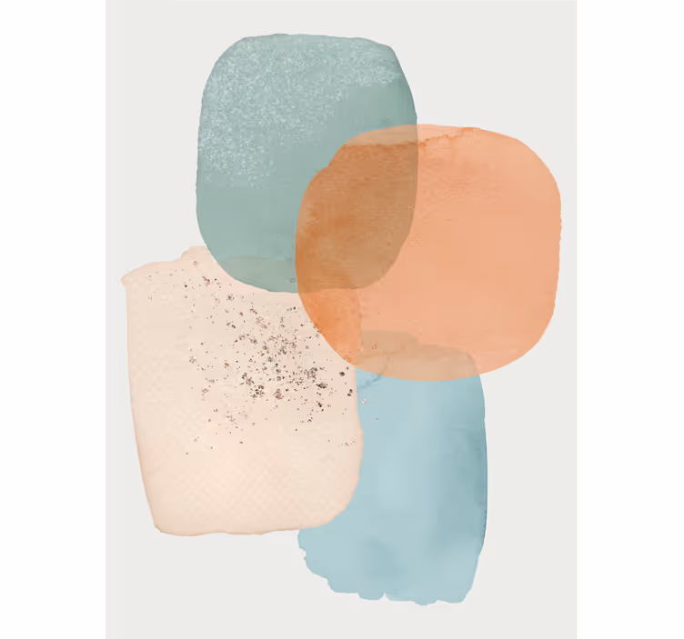 Rulou geam modern pete geometrice de culoare - TenStickers