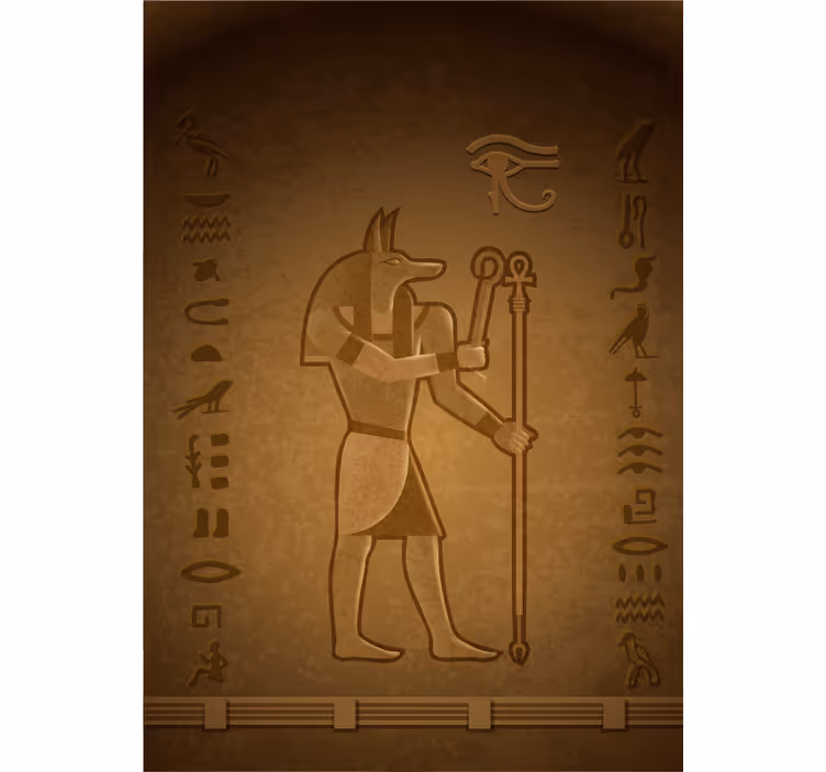 Egiptean mythologie god 'seth' roller blind - TenStickers