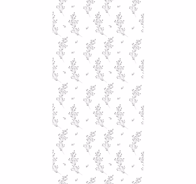 Rulou geam floral motiv subtil de flori - TenStickers