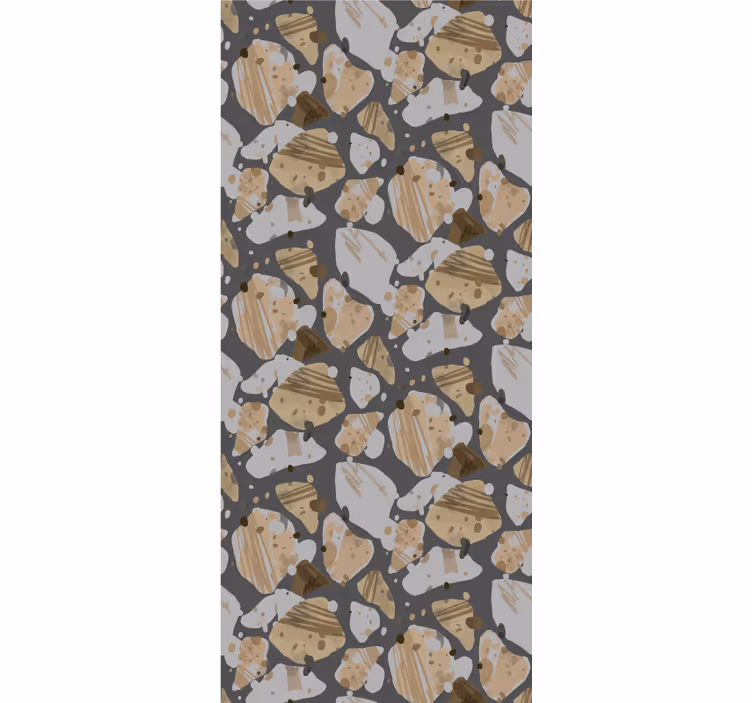Textura de ciment terrazzo și Rulouri model - TenStickers