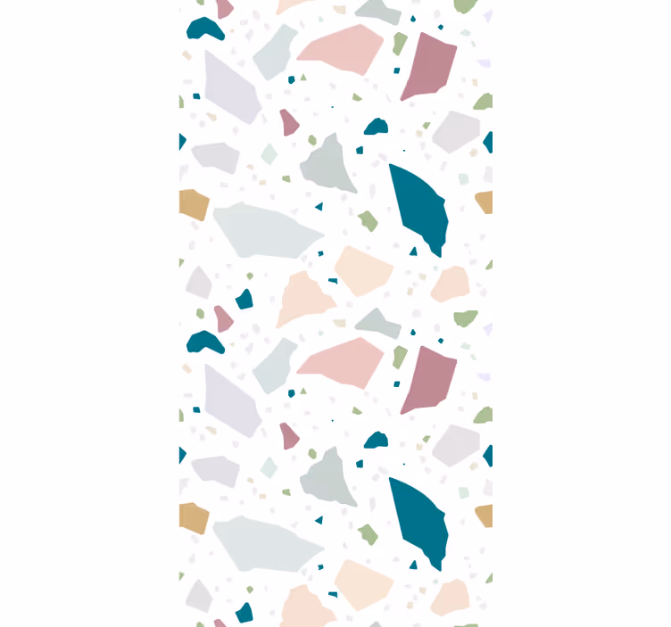 Rulou geam texturi terrazzo neregulat abstract - TenStickers
