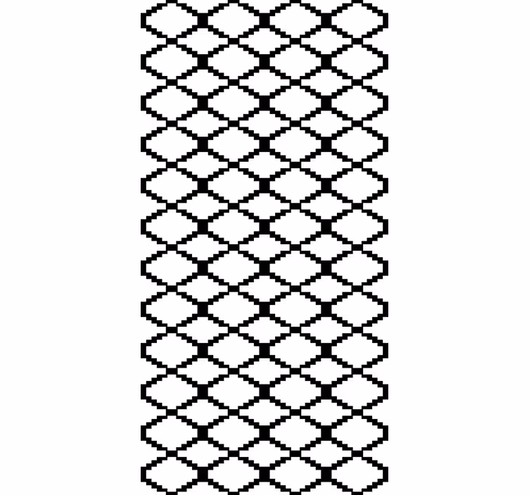 Rulou geam modern design geometric alb-negru - TenStickers