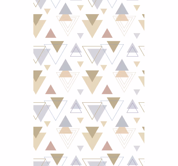 Rulou geam modern tema triunghiului geometric - TenStickers