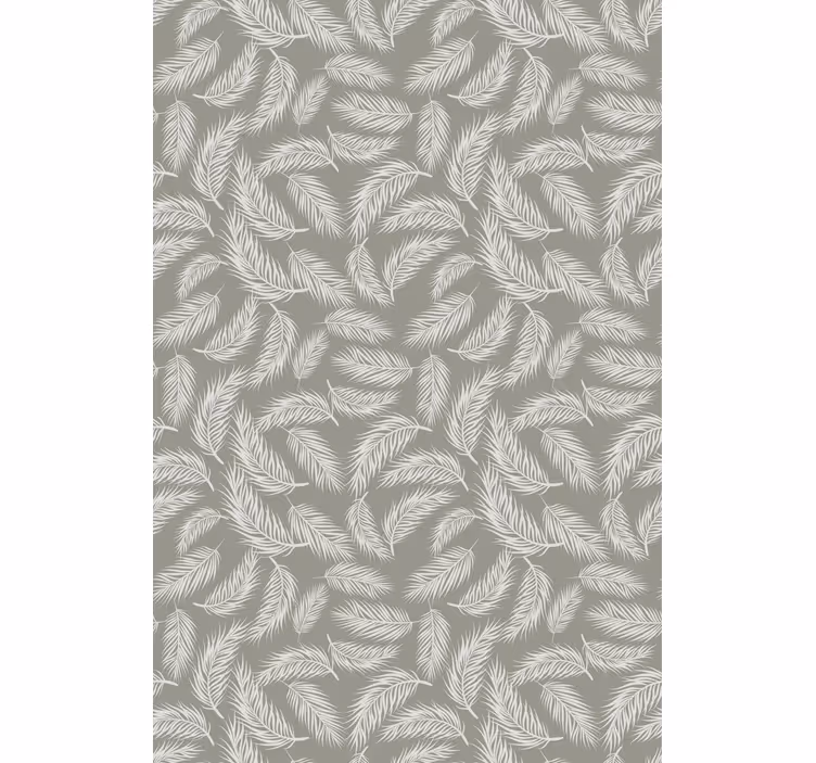 Rulou geam flori și plante design cu model de frunze - TenStickers
