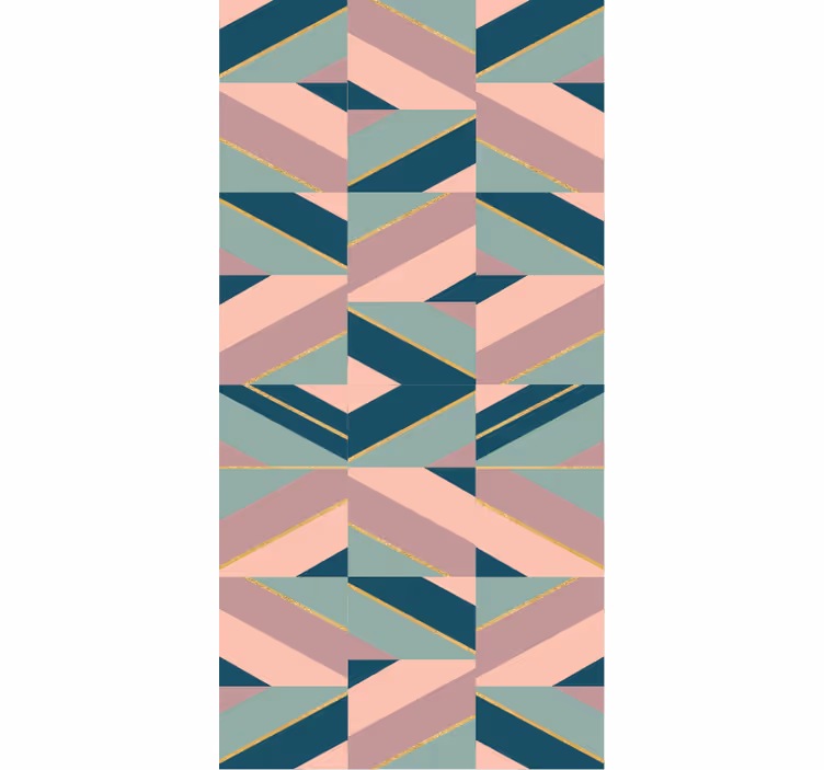 Rulou geam modern motiv geometric abstract - TenStickers