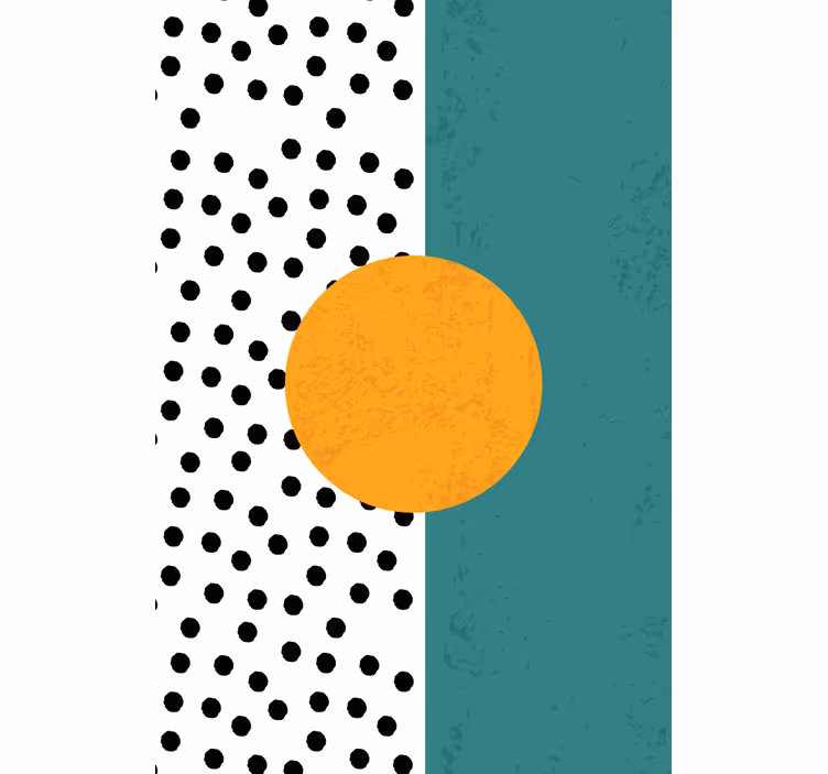 Rulou geam modern design cu puncte contemporan - TenStickers