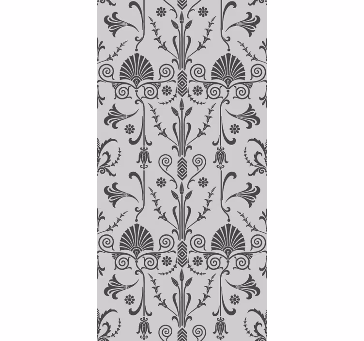 Rulou geam floral aranjamente botanice grațioase - TenStickers