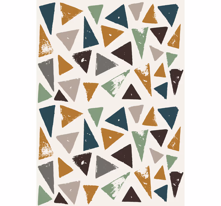 Rulou geam căsătorie motiv geometric triunghiular - TenStickers