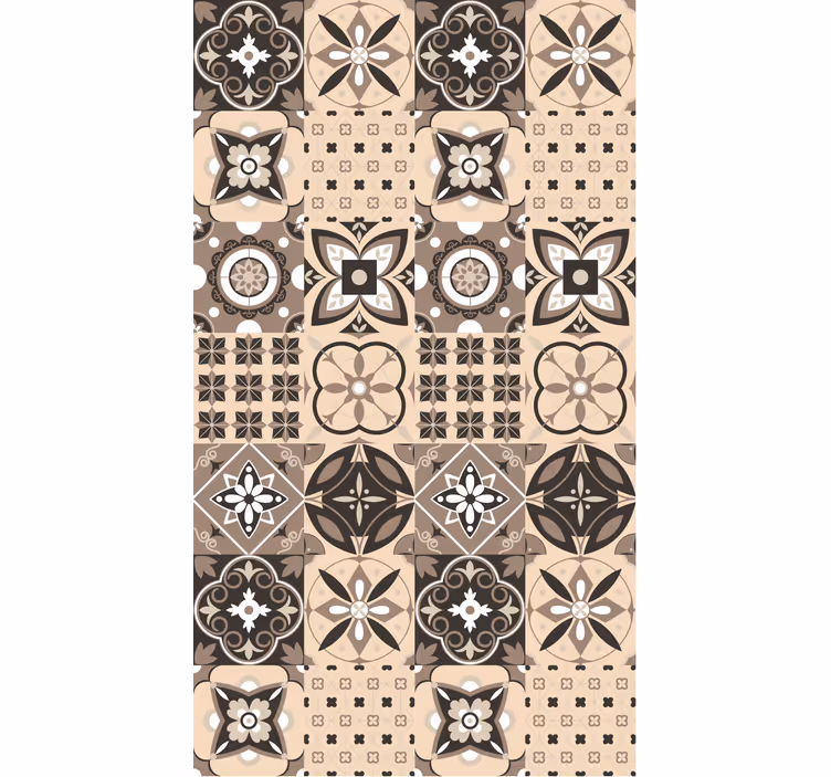 Rulou geam texturi modele de plăci ornamentate - TenStickers