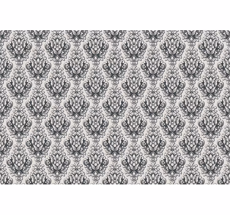 Rulou geam clasic elegant motiv baroc gri - TenStickers