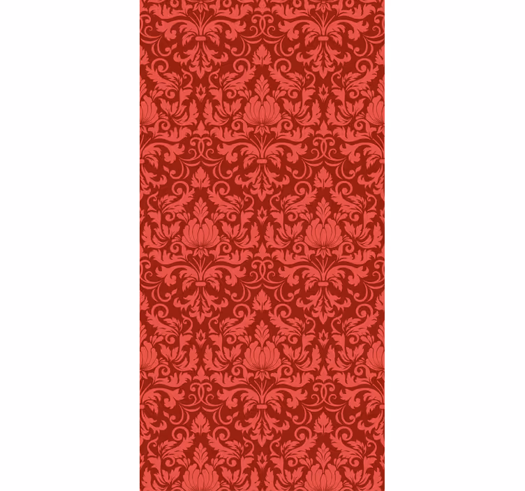 Rulou geam elegant grație botanică roșie - TenStickers