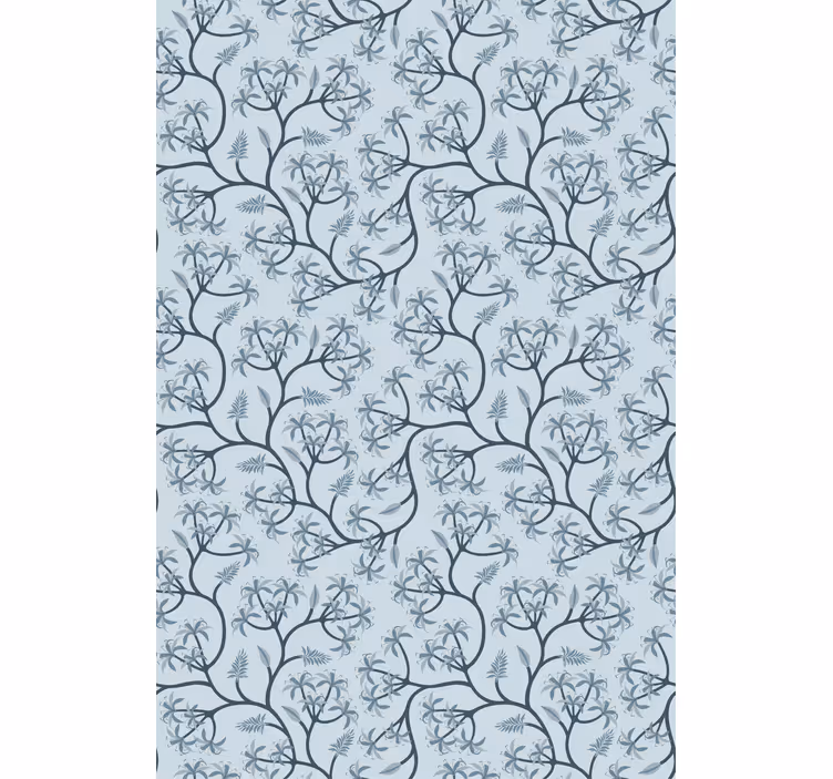 Rulou geam flori și plante model botanic elegant - TenStickers