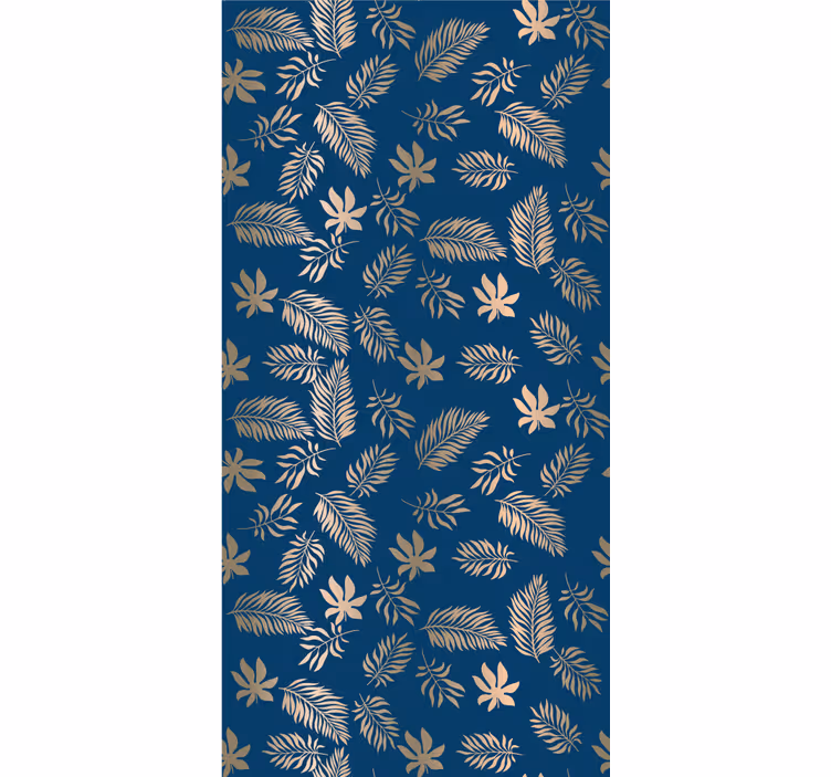 Rulou geam flori și plante model floral rafinat - TenStickers