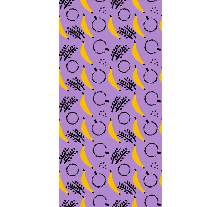 Rulou geam fructe și legume design cu model de banane - TenStickers
