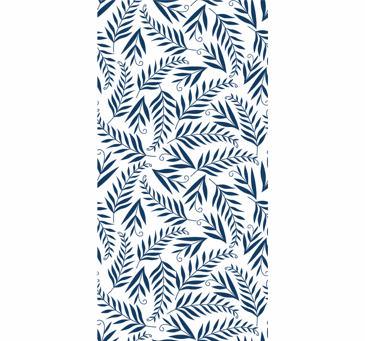 Rulou geam flori și plante motiv botanic al frunzișului - TenStickers
