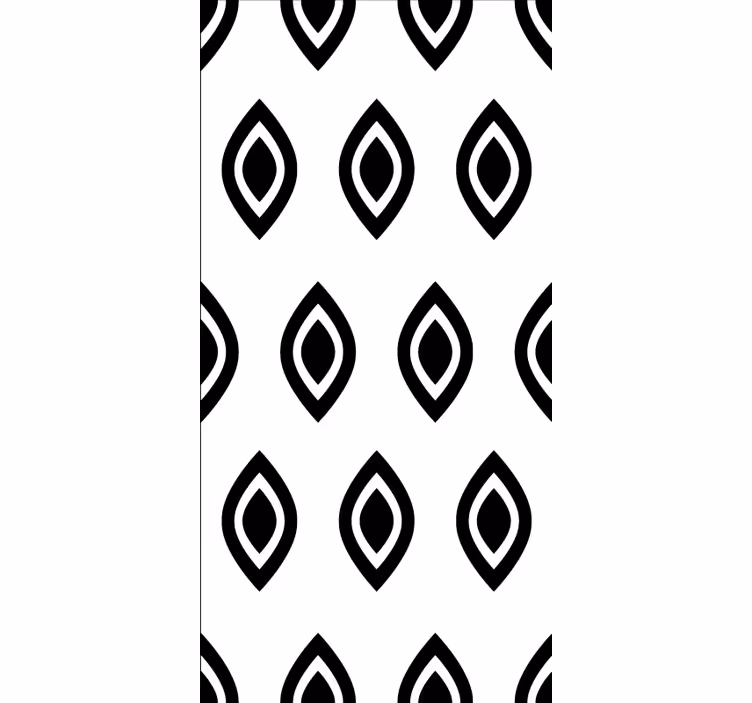 Rulou geam modern forme negre abstracte - TenStickers