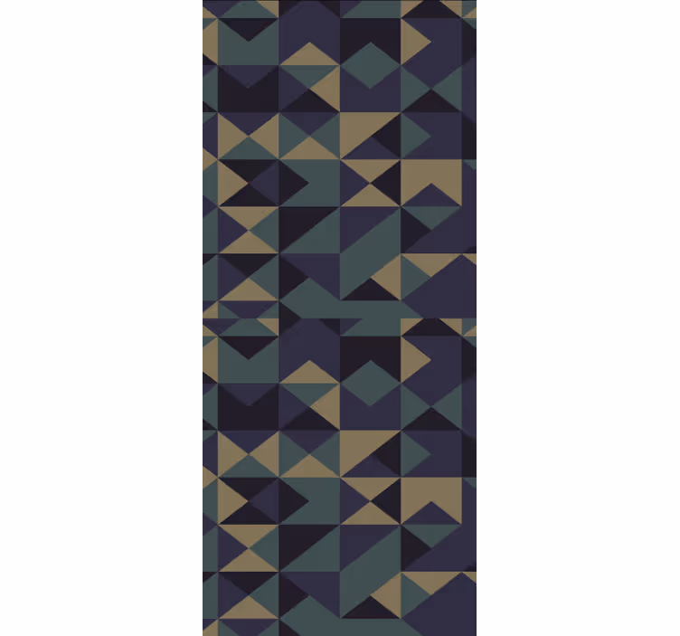 Rulou geam modern blocuri cu model geometric - TenStickers