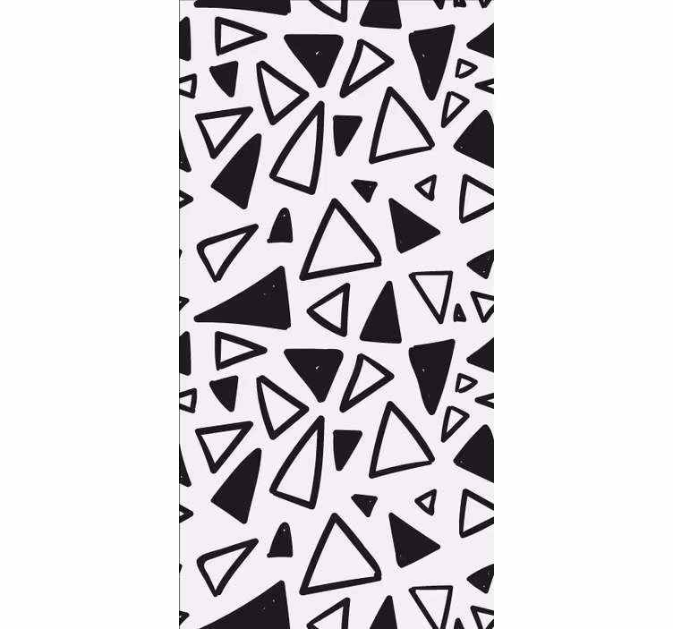 Rulou geam modern modele triunghiulare abstracte - TenStickers