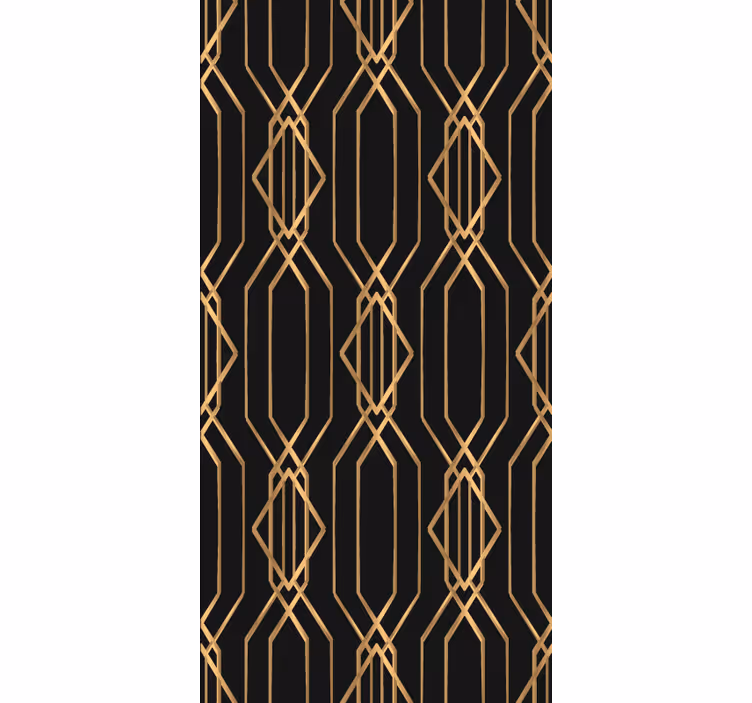 Rulou geam elegant modele geometrice de aur - TenStickers