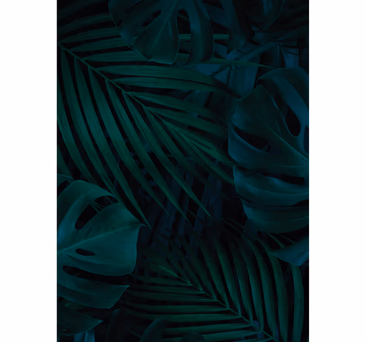Rulou geam flori și plante frunze și plante de pădure - TenStickers