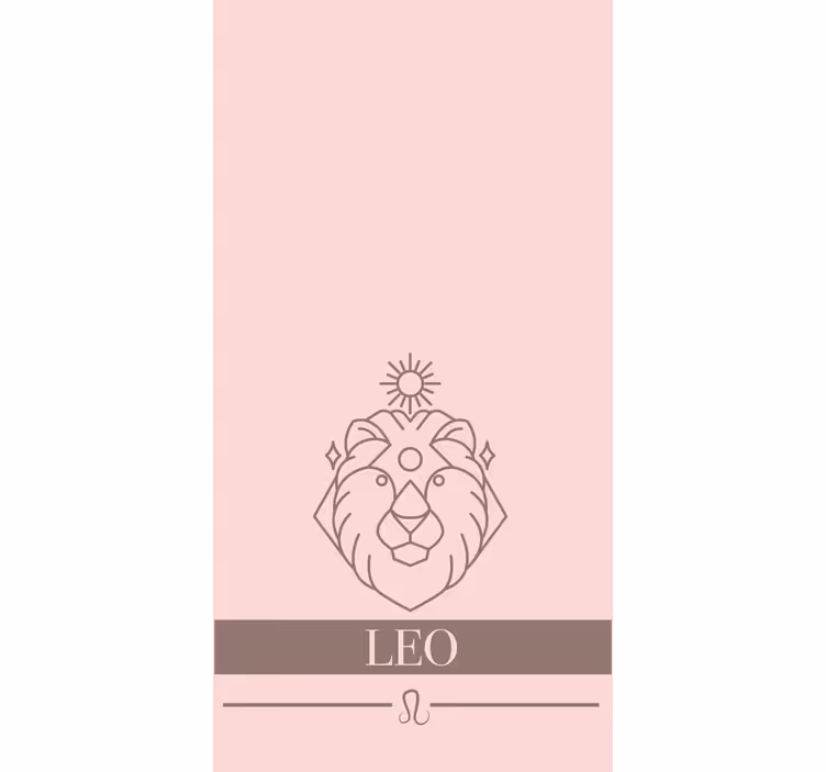 Rulou geam originalul simbol zodiacal leu - TenStickers